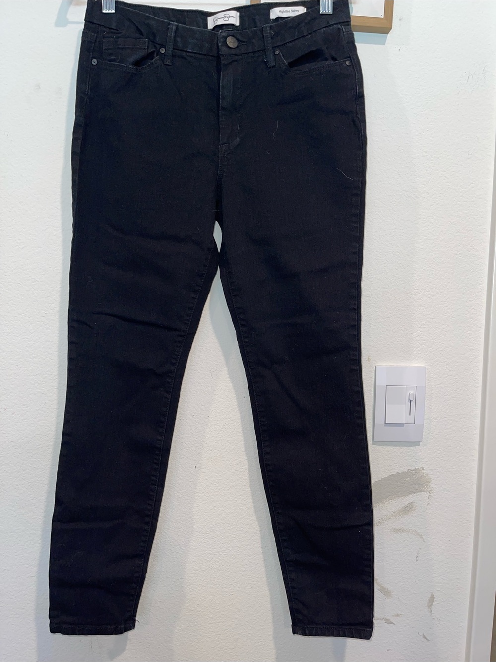 Black High-Rise Skinny Jeans
